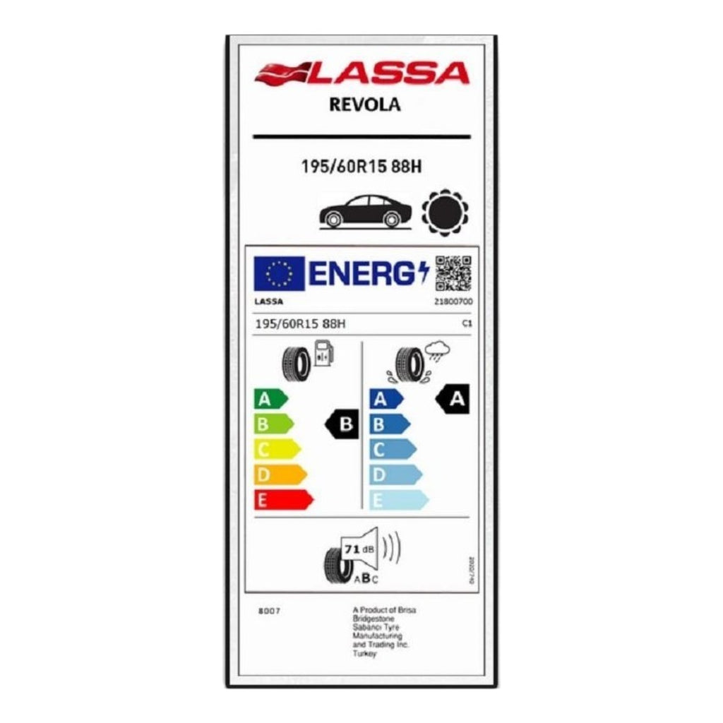 Lassa 195/60 R15 88H Revola Yaz Lastiği (2025)