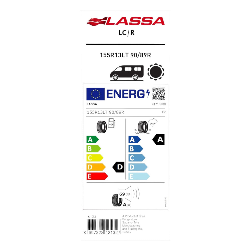 Lassa 155 R13 90/98R LC/R Yaz Lastiği (2025)