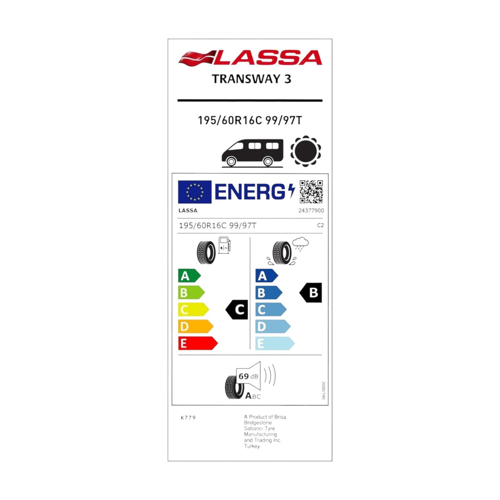 Lassa 195/60 R16C 99/97T Transway 3 Yaz Lastiği (2025)